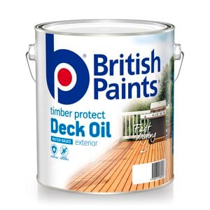 British Paints 4L Natural Water Based Decking Oil