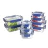 Locknlock Top Class Glass 9 Piece Storage Set