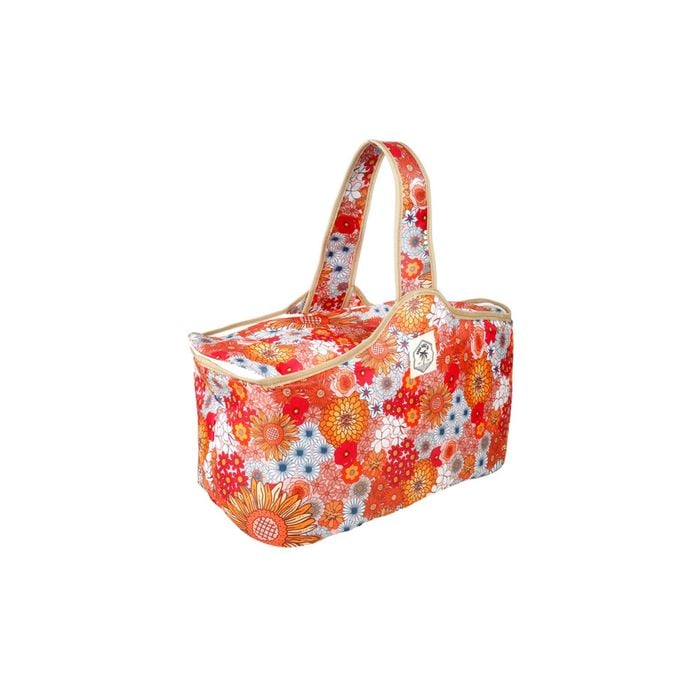 Good Vibes Daytrip Outdoor Picnic Cooler Bag Retro Summer Print 25x48x27cm