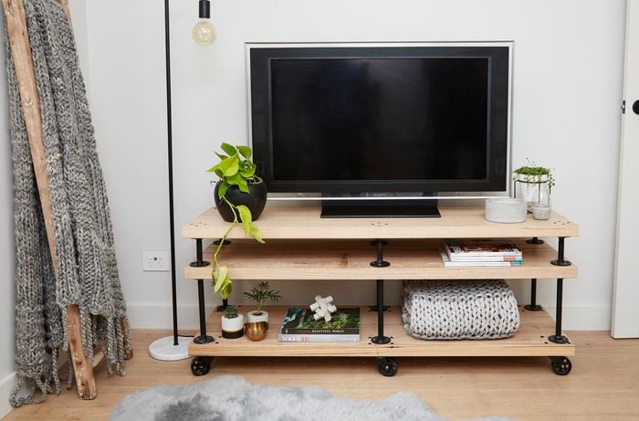 DIY Step Image - D.I.Y. industrial wooden tv entertainment unit . Blob storage upload.