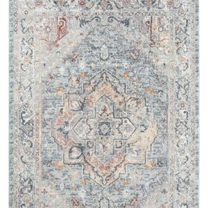 Ornate Persian Vintage Rug Ocean Blue - 200 x 290 cm