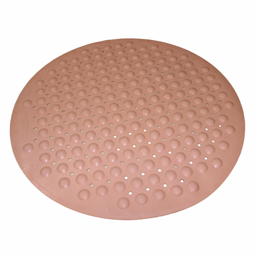 Barelli 65 x 65cm Latte Round Suction Bath Mat Bunnings Australia