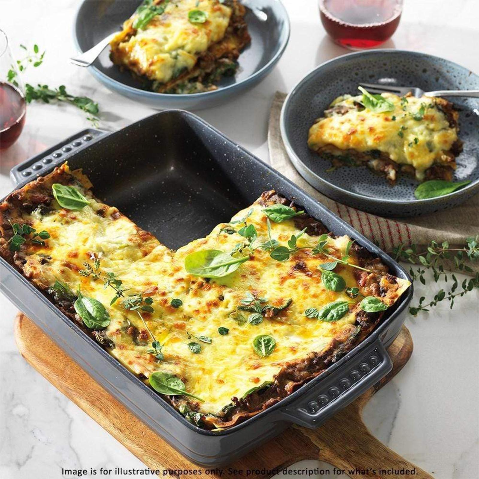 Baccarat Stone Non Stick Lasagne Baking Dish 38cm Bunnings Australia