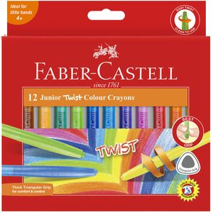 Faber-Castell Twistable Crayons 12pk (Assorted) (Junior)