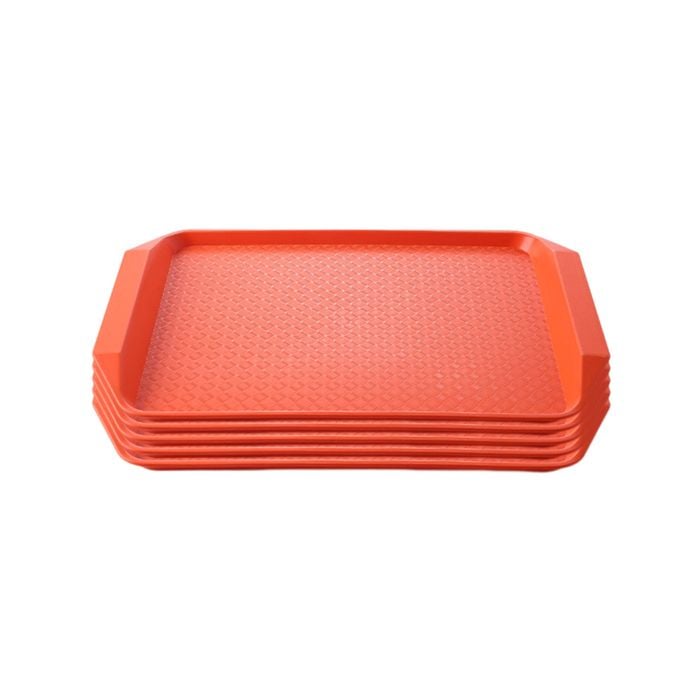 Soga Rectangular Serving Tray Set Of 5 Orange