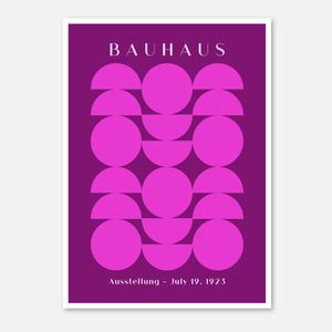 Galrie Bauhaus Geometric Art Print Modern Abstract Poster for Contemporary Spaces, Poster Only, A1 60 x 84cm (23 x 33inch)