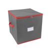 Catzon Christmas Ornament Storage Box Christmas Decor Storage Containers-Grey