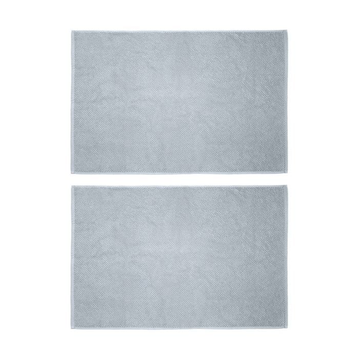 2PK Bambury Angove 950gsm Soft Absorbent Cotton Bath Mat 50x80cm Blue