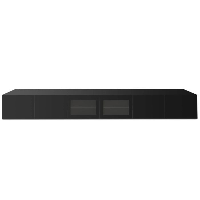 3.6m High Black Gloss Grandora TV Unit