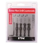 P&N 4 Piece Quickbit Pilot Drill / Countersink Bit Set