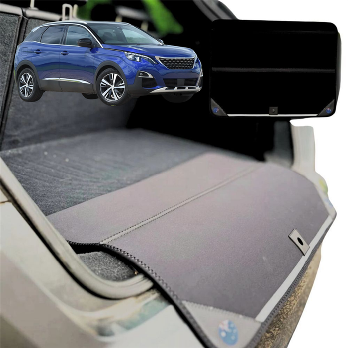Rear Cargo Boot Bumper Protector for Peugeot 3008 SUV 2017 - Current (P84) - XL (98 x 55) - Black