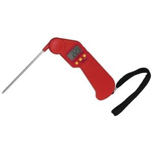 Hygiplas Easytemp Digital Probe Thermometer Colour Coded Raw Meat Red 161x55x21mm