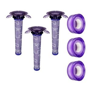 Replacement filter kit for Dyson V7 Advanced SV37 and V8 SV25 cordless vacuums.