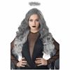 Dark Angel Fallen Angel Devil Black Grey Long Wavy Adult Womens Costume Wig