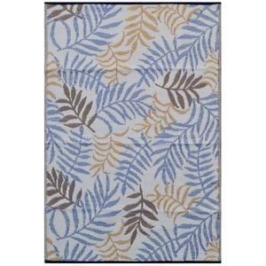 Reversible Outdoor Plastic Mat - Chatai Fern-Multi - 150x240cm