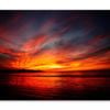 Red, Orange, And Yellow Sunset in Cost   Print 100% Australian Made 150 x 100cm  (Stretched)