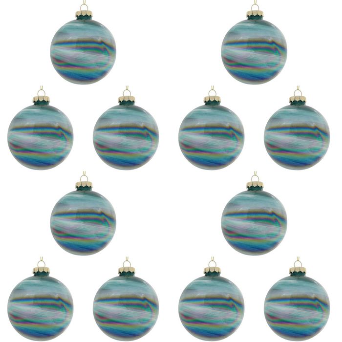 12PK LVD Glass Bauble Venus Home/Office/Table Xmas Ornament Hanging Decor 12cm