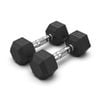 2 Pack of 6kg Dumbell - Total 12kg Hex Rubber Coat Iron Dumbells