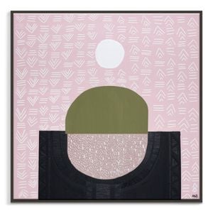 Artist Lane "Fertile Australia  " by Ani Ipradjian - 61x61cm Black Framed Canvas