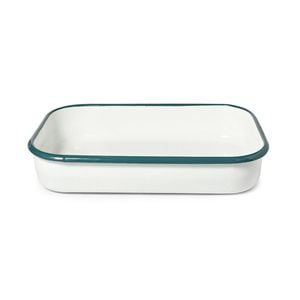 Classica St Clare 36cm Enamel Baking Dish Rectangle - White