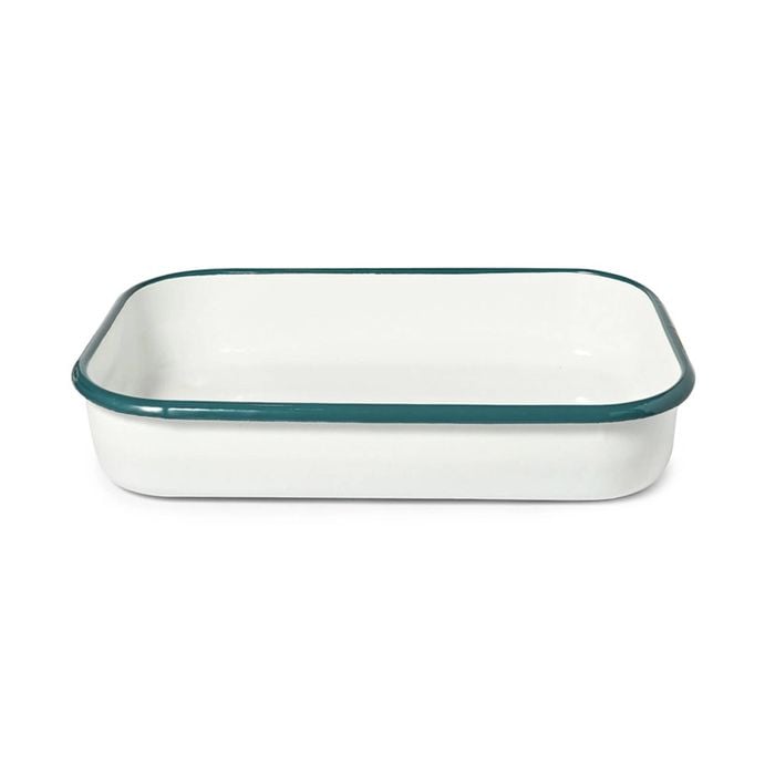 Classica St Clare 36cm Enamel Baking Dish Rectangle - White