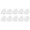 Arlec 9W 92mm Tri-Colour Dimmable LED Downlight Flushed Lens - Pack of 10