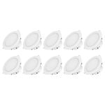 Arlec 9W 92mm Tri-Colour Dimmable LED Downlight Flushed Lens - Pack of 10