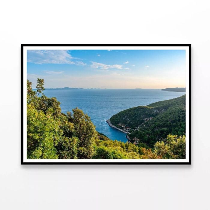 Island in Sea in Croatia  Print 100% Australian Made 90x60cm  (Poster)