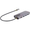 StarTech.com USB Type C Docking Station for Monitor/Notebook/Workstation - 100 W - Space Gray - Portable
