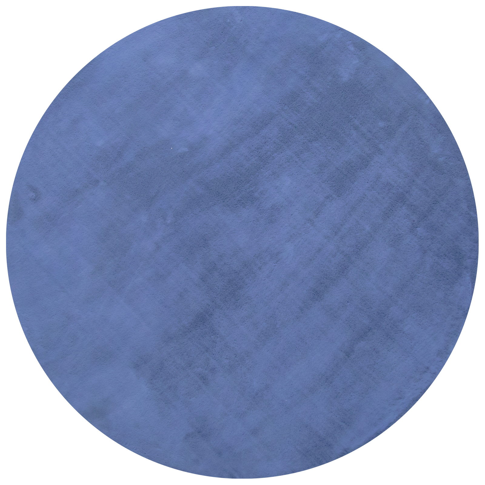 Huxley 120 x 120cm Navy Faux Rabbit Fur Rug product image