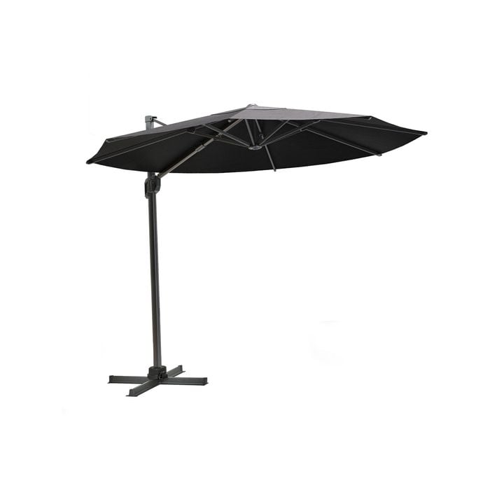 Coolaroo 3m Charcoal Round Mindil Cantilever Umbrella