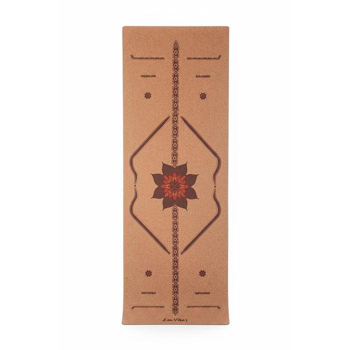 Zenvibes Travel 2mm Cork YogaMat - Align & Bloom