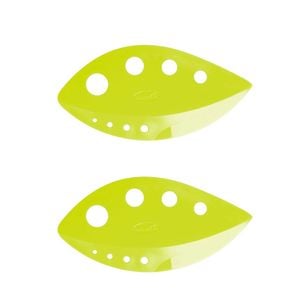 2x Chef'n Vibe 12cm Greens Stripper w/ 8 Holes Kitchen Utensil - Green