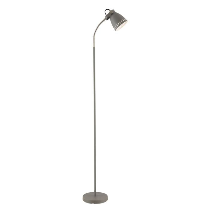 Telbix Nova Contemporary Standing Floor Lamp Light Metal Grey