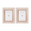2pk Lvd 5x7 Inch Saffra Table/wall Hanging Picture/photo Frame 24.5x19.5x2cm
