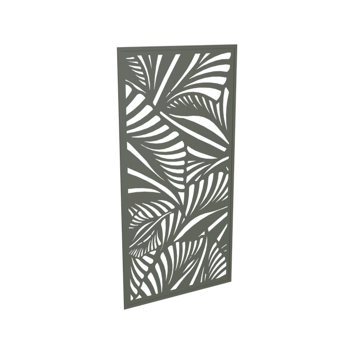 ProtectorAl 940 x 1840mm Charcoal Jungle Framed Composite Decorative Panel