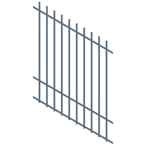 ProtectorAl 350 - 1200 x 1500mm Deep Ocean Raked 16-30º Radiator Pool Fence Panel