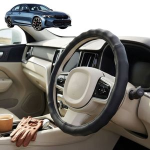 Australian Goose Steering Wheel Cover for BMW 3 Series 2018 - Current (G20 G21) Circle Black