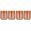 2x 2pc Tempa Verity Lowball Tumbler Drinking Glass Set - Amber
