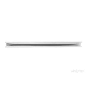 Windoware White Square Track Adaptor For Corner Bend