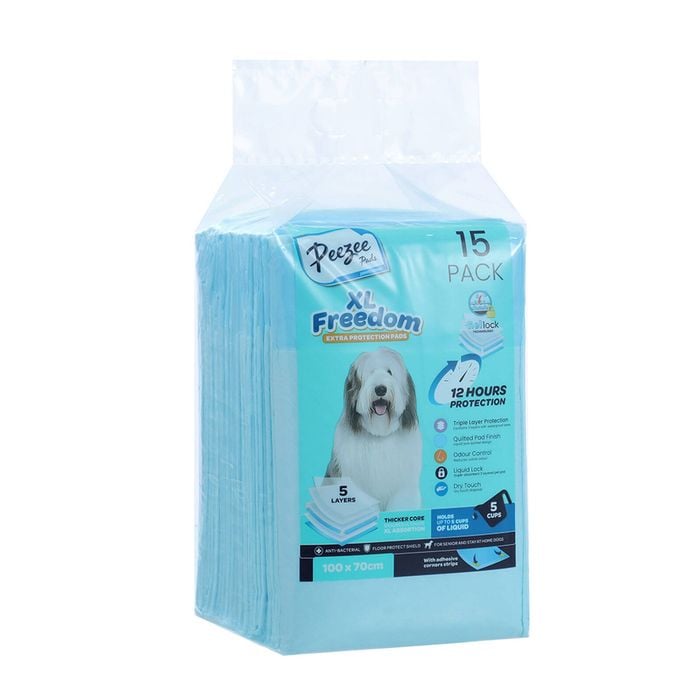Paws & Claws 100 x 70cm XL Protection Pet Training Pads - 15 Pack