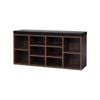 10 Cubes Artiss Shoe Rack Cabinet Walnut