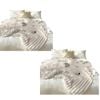 SOGA 2X 150x200cm Pearl White Premium Milk Velvet Throw Blanket