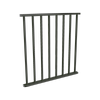 ProtectorAl 0350 - 0900 mm W x 950 mm H Woodland Grey Aluminium Flat Top Square Picket Balustrade Panel