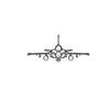Ignite Laser Dassault Rafale (1) - Multirole Fighter Aircraft Silhouette Metal Wall Art Rustic Metal 23.6 inch - 60 cm