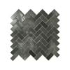 Decor8 281 x 287mm Herringbone Basalt Polished Mosaic Tile