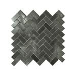Decor8 281 x 287mm Herringbone Basalt Polished Mosaic Tile