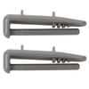 2x Cutlery Tray Upper Basket Rear Rail Cap Clip for Beko Dishwashers