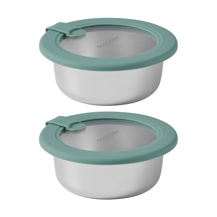 2PK Ecology Store Stainless Steel Round Food Container 13.5cm 400ml