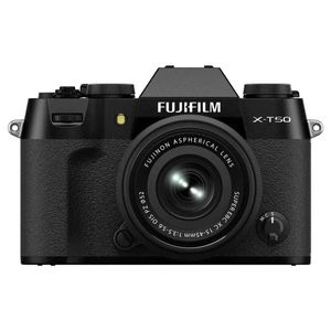 FUJIFILM X-T50 Camera w/ XC 15-45mm Lens - Black